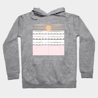 Sunset, sea,.1. sun, sun-art, beach,  spring, ocean, sunart, summer, vector. Hoodie